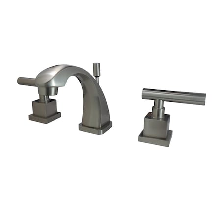 Kingston Brass KS4948CQL Claremont 8" Widespread Bathroom Faucet, Brushed Nickel KS4948CQL